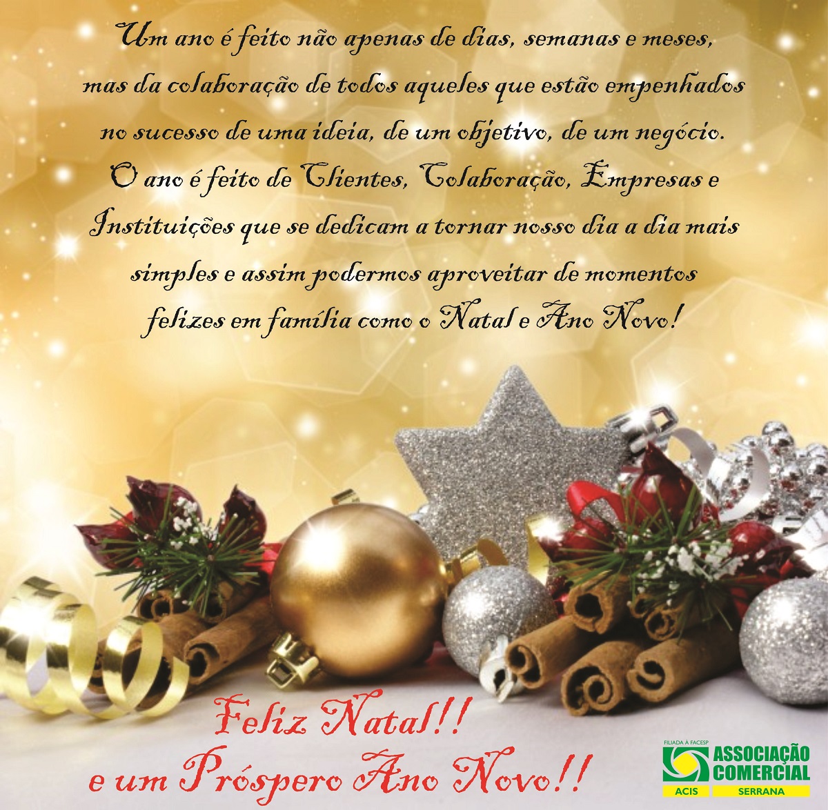 Feliz Natal e um Próspero Ano Novo! | Associação Comercial e Industrial de Serrana Feliz Natal e um Próspero Ano Novo! | Associação Comercial e Industrial de Serrana
